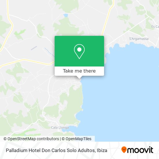 Palladium Hotel Don Carlos Solo Adultos map