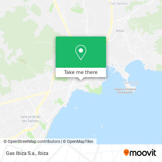 Gas Ibiza S.a. map