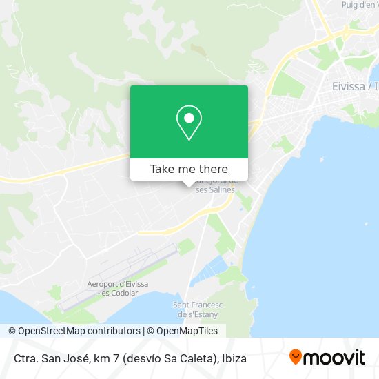Ctra. San José, km 7 (desvío Sa Caleta) map