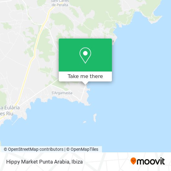 Hippy Market Punta Arabia map