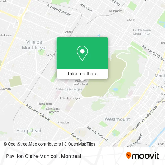 Pavillon Claire-Mcnicoll map