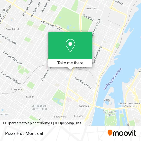 Pizza Hut map