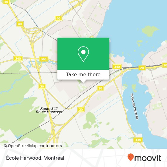 École Harwood map