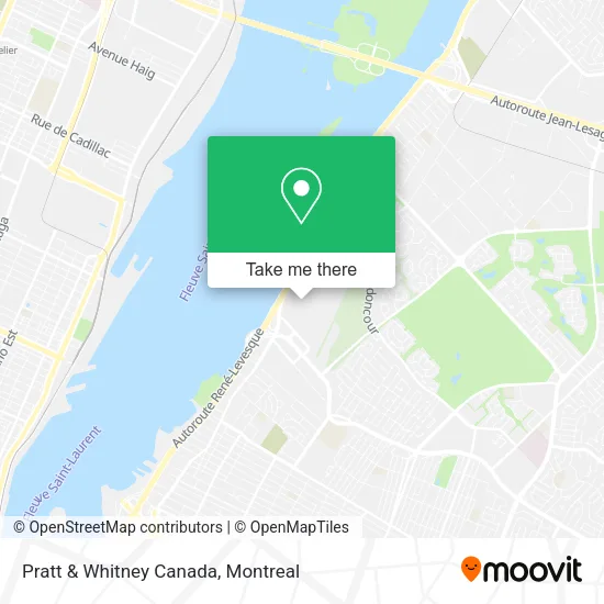 Pratt & Whitney Canada map