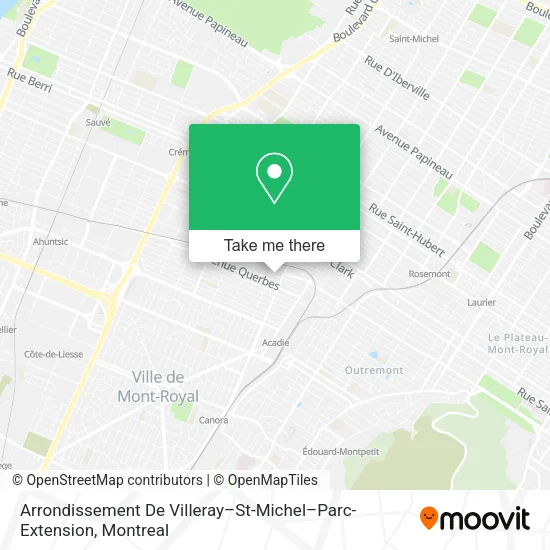 Arrondissement De Villeray–St-Michel–Parc-Extension map