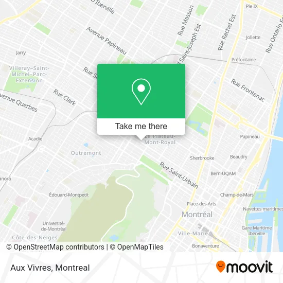Aux Vivres map