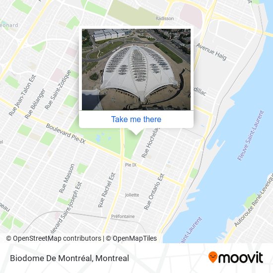Biodome De Montréal map