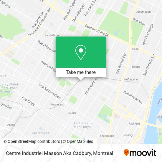 Centre Industriel Masson Aka Cadbury map