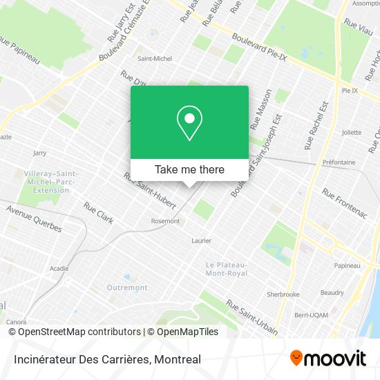 Incinérateur Des Carrières map