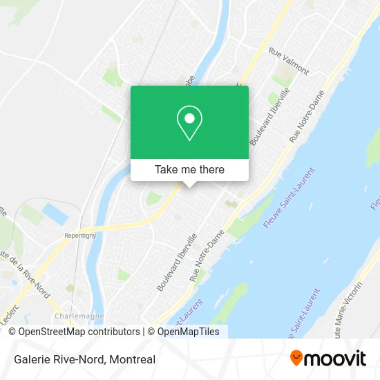 Galerie Rive-Nord map