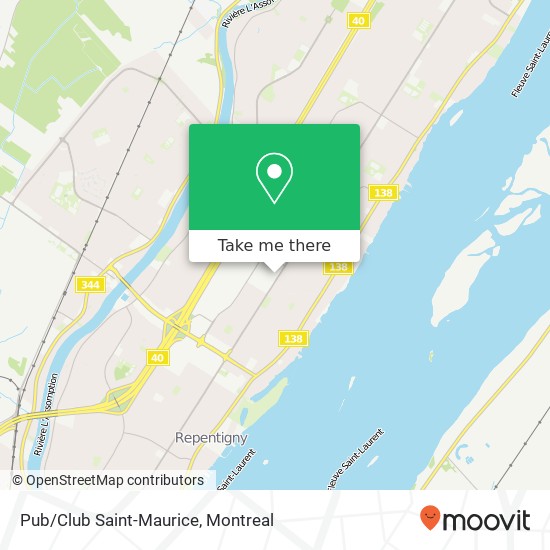 Pub/Club Saint-Maurice map