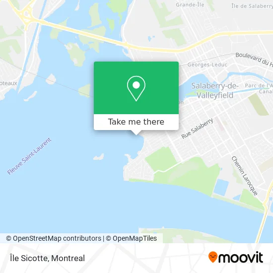 Île Sicotte map