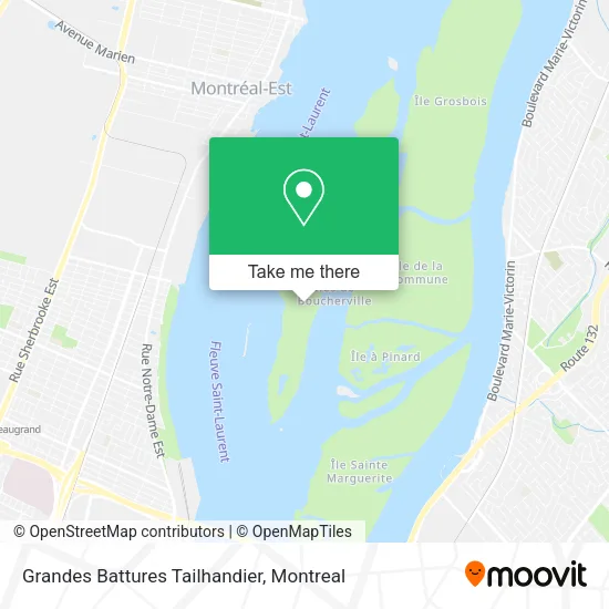 Grandes Battures Tailhandier map