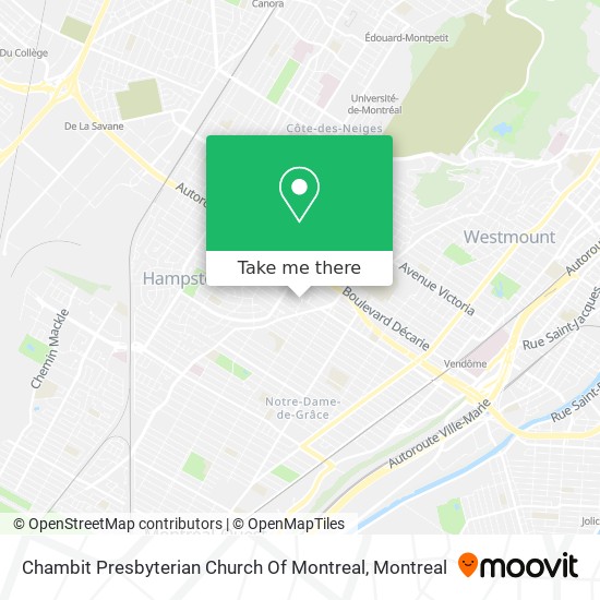 Chambit Presbyterian Church Of Montreal map