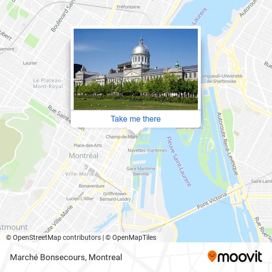 Marché Bonsecours map