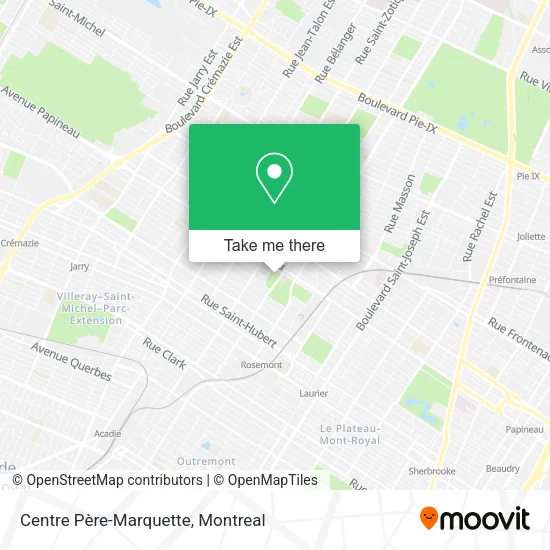 Centre Père-Marquette map