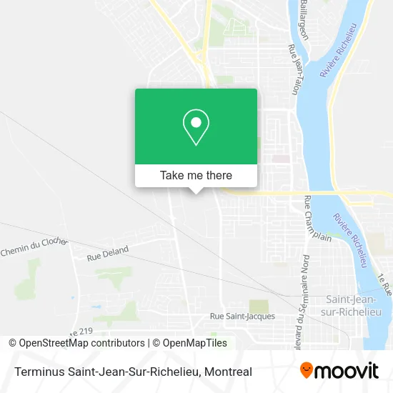 Terminus Saint-Jean-Sur-Richelieu map