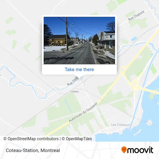 Coteau-Station map