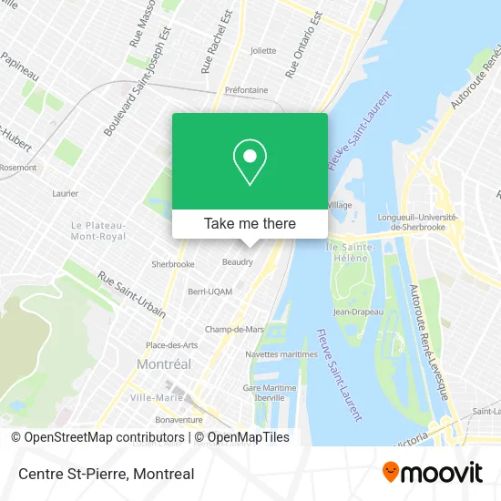 Centre St-Pierre map