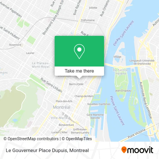 Le Gouverneur Place Dupuis map
