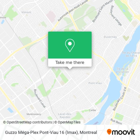 Guzzo Méga-Plex Pont-Viau 16 (Imax) map