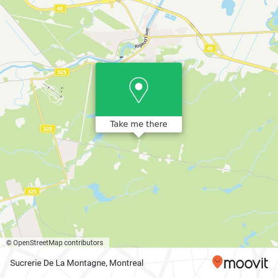 Sucrerie De La Montagne map