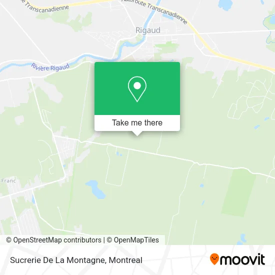 Sucrerie De La Montagne map