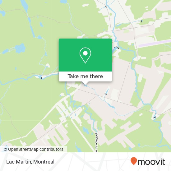 Lac Martin map