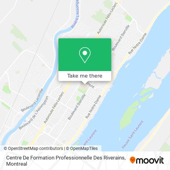 Centre De Formation Professionnelle Des Riverains map