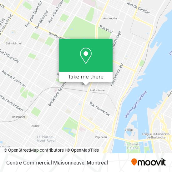 Centre Commercial Maisonneuve map