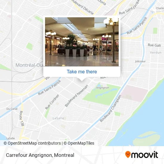 Carrefour Angrignon map
