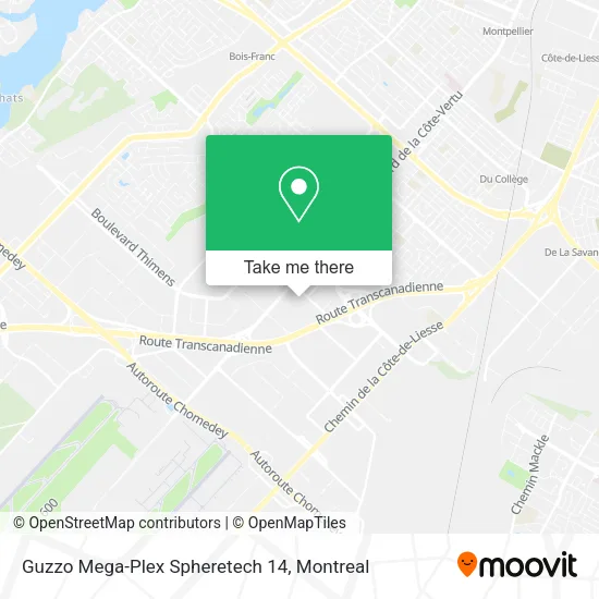 Guzzo Mega-Plex Spheretech 14 map