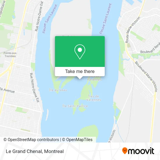 Le Grand Chenal map