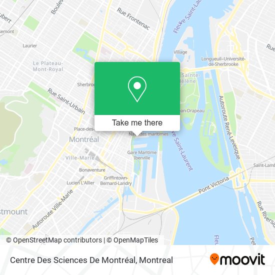 Centre Des Sciences De Montréal map