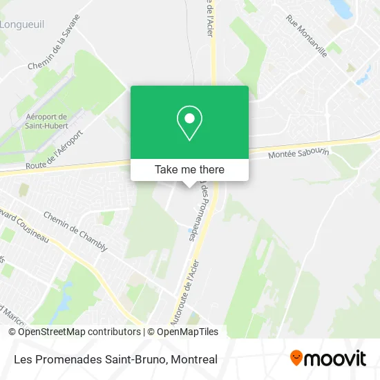 Les Promenades Saint-Bruno map