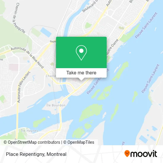 Place Repentigny map