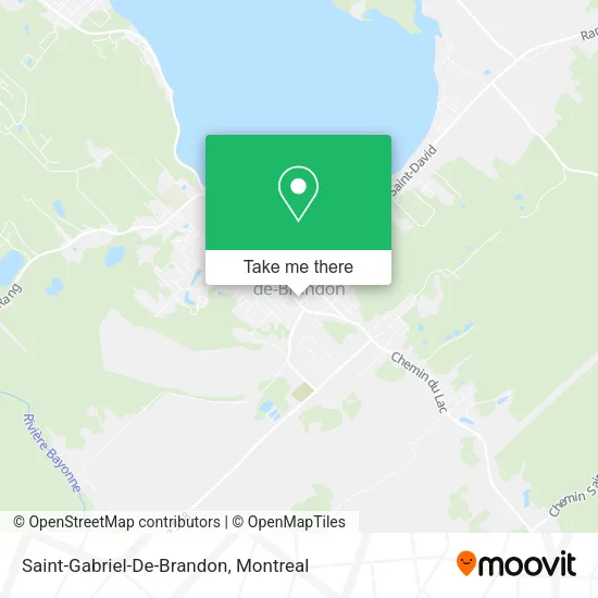 Saint-Gabriel-De-Brandon map