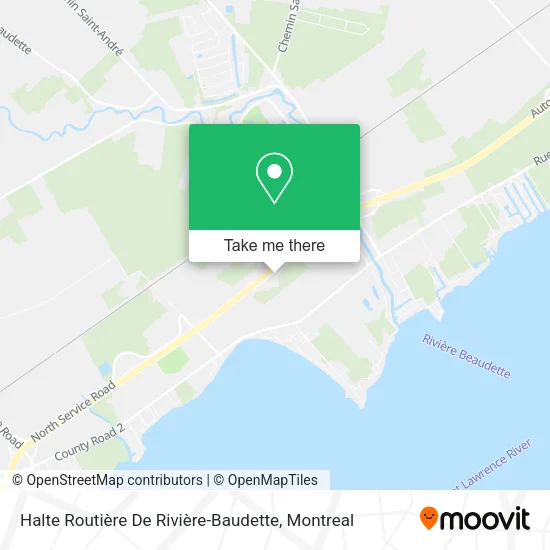 Halte Routière De Rivière-Baudette map