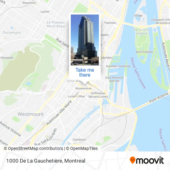 1000 De La Gauchetière map
