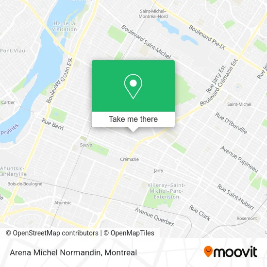 Arena Michel Normandin map
