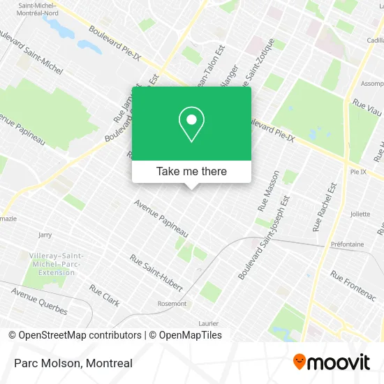 Parc Molson map