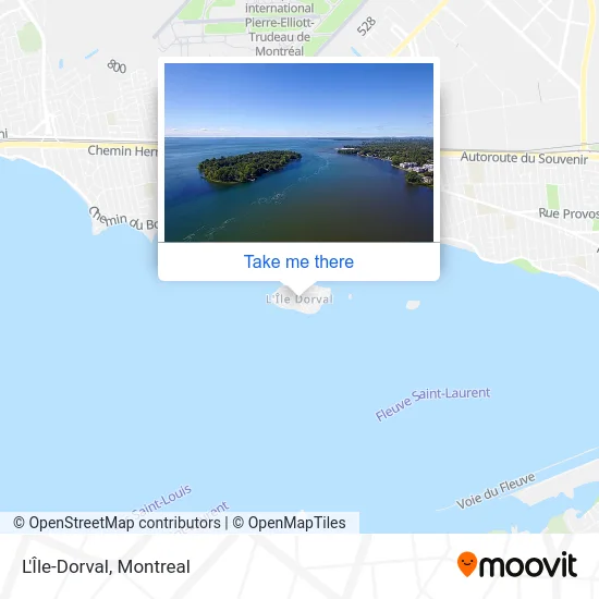 L'Île-Dorval map