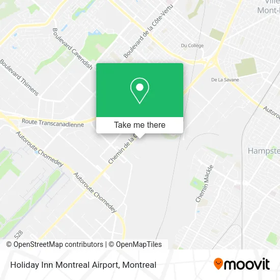 Holiday Inn Montreal Airport map