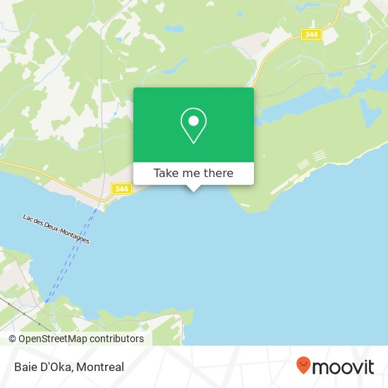 Baie D'Oka map