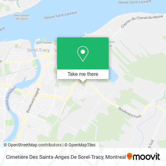 Cimetière Des Saints-Anges De Sorel-Tracy map