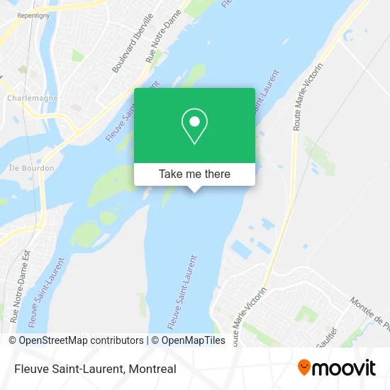 Fleuve Saint-Laurent map