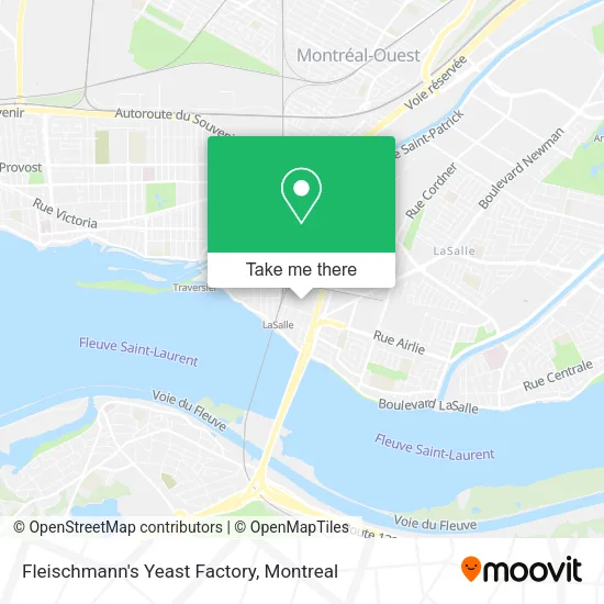 Fleischmann's Yeast Factory map