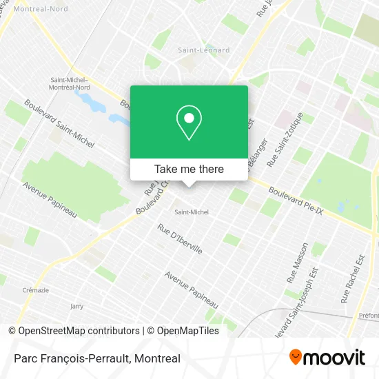 Parc François-Perrault map