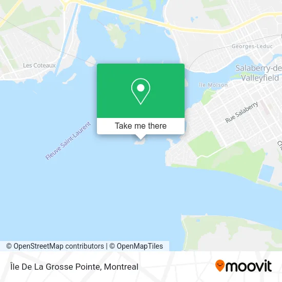 Île De La Grosse Pointe map
