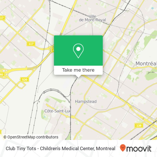 Club Tiny Tots - Children's Medical Center map